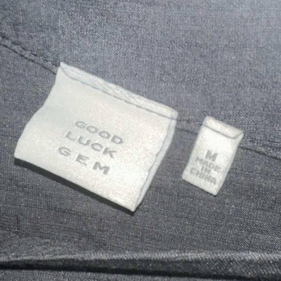 Good Luck Gem Sleeveless Wide Leg V-Neck Pull On Black Jumpsuit Size Medium - Picture 6 of 11